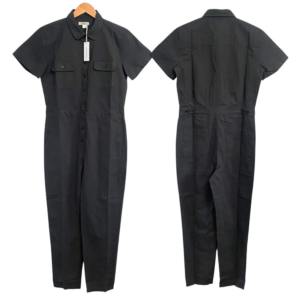 Outerknown S.E.A. Suit Womens Jumpsuit Size Medium Organic Cotton Linen Utility